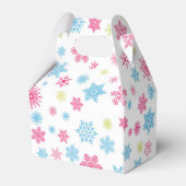 クリスマスホリデースノーフレークパターン フェイバーボックス (裏面サイド)