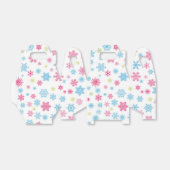 クリスマスホリデースノーフレークパターン フェイバーボックス (折り畳みなし)