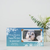 クリスマスホリデースノーフレーク写真 シーズンカード (スタンド正面)