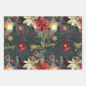 クリスマスホリデースプレンダー光沢 ラッピングペーパーシート (正面3)