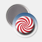 クリスマスホリデーズウィンターペパーミントキャンディ マグネット (正面/裏面)