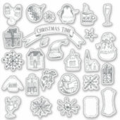 クリスマスホリデーズウィンターヴィンテージ行頭日誌 シール (正面)