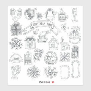 クリスマスホリデーズウィンターヴィンテージ行頭日誌 シール