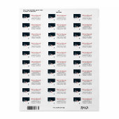 クリスマスホリデーズウィンター引っ越しましたニューホーム ラベル (フルシート)