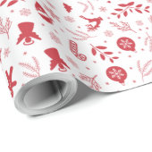 クリスマスホリデーズエレメントパターン ラッピングペーパー (ロールコーナー)