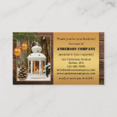 クリスマスホリデーズオフィスサンキュービジネスカード 名刺 (裏面)