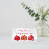 クリスマスホリデーズオフィスサンキュービジネスカード 名刺 (スタンド正面)