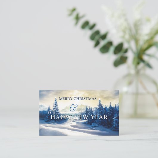 クリスマスホリデーズカンパニーサンキュービジネスカード 名刺 (スタンド正面)