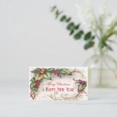 クリスマスホリデーズカンパニーサンキュービジネスカード 名刺 (スタンド正面)