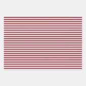 クリスマスホリデーズキャンディキャヌドットとストライプ ラッピングペーパーシート (正面3)