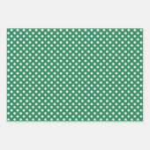 クリスマスホリデーズキャンディキャヌドットとストライプ ラッピングペーパーシート (正面2)