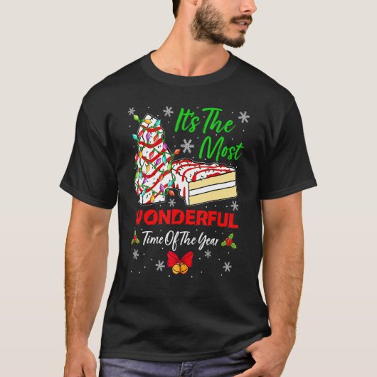 クリスマスホリデーズクリスマスツリーケーキ疑問に思最も良い Tシャツ (正面)