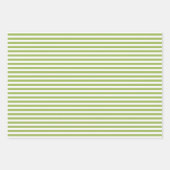 クリスマスホリデーズグリーンマットパインツリー ラッピングペーパーシート (正面3)