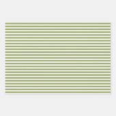 クリスマスホリデーズグリーン白メリーと明るい ラッピングペーパーシート (正面3)