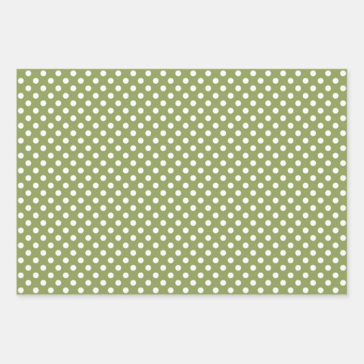 クリスマスホリデーズグリーン白メリーと明るい ラッピングペーパーシート (正面2)