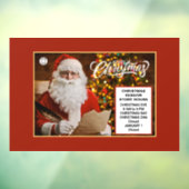 クリスマスホリデーズサンタビジネスストア時間 ウィンドウサイン (シート3)