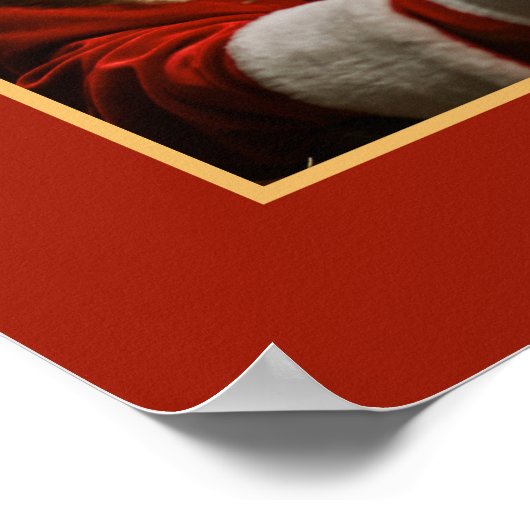 クリスマスホリデーズサンタビジネスストア時間 ポスター (角)