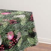 クリスマスホリデーズシックな水の色のフローラルパターン テーブルクロス (インサイチュ)
