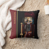 クリスマスホリデーズシックモダンくるみクラッカー名 クッション (ブランケット)