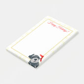 クリスマスホリデーズシュナウツァードッグポストイットノート ポストイット (アングル)