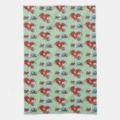 クリスマスホリデーズジョイドラゴン キッチンタオル (縦)