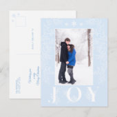 クリスマスホリデーズジョイフローララインアートフォト シーズンポストカード (正面/裏面)