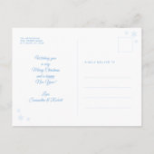 クリスマスホリデーズジョイフローララインアートフォト シーズンポストカード (裏面)