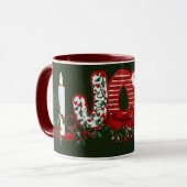 クリスマスホリデーズジョイ マグカップ (正面左)