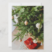 クリスマスホリデーズスクリプト中央の3枚の写真 シーズンカード (裏面)