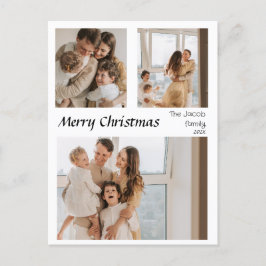 クリスマスホリデーズスクリプト中央の3枚の写真 シーズンポストカード