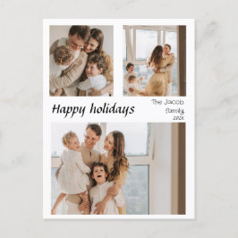 クリスマスホリデーズスクリプト中央の3枚の写真 シーズンポストカード