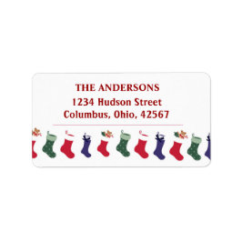 クリスマスホリデーズストッキング住所 シール