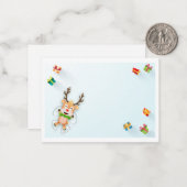 クリスマスホリデーズスノーエンジェルトインデナー ノートカード (正面/裏面インサイチュ)