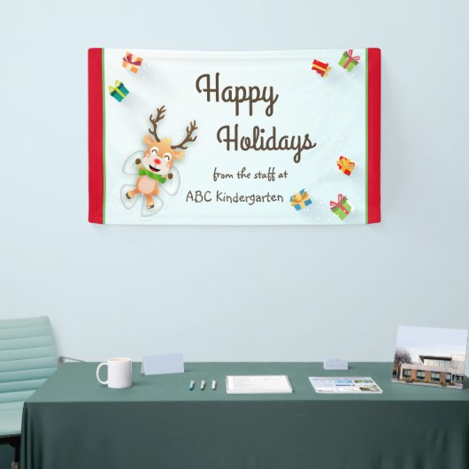 クリスマスホリデーズスノーエンジェルトインデナー 横断幕 (トレードショー)