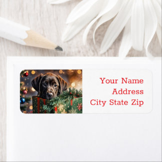 クリスマスホリデーズチョコレートラボパピーリターン ラベル