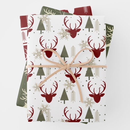 クリスマスホリデーズトナディアウィンターウッドランド ラッピングペーパーシート (インサイチュ)