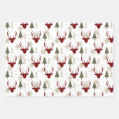 クリスマスホリデーズトナディアウィンターウッドランド ラッピングペーパーシート (正面)