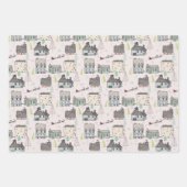 クリスマスホリデーズハイゲノルディックホリーベリー ラッピングペーパーシート (正面)