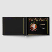 クリスマスホリデーズビジネス企業のパーティーイベント ゲストブック (全面)