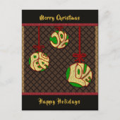 クリスマスホリデーズピースジョーラブ新年 シーズンポストカード (正面)