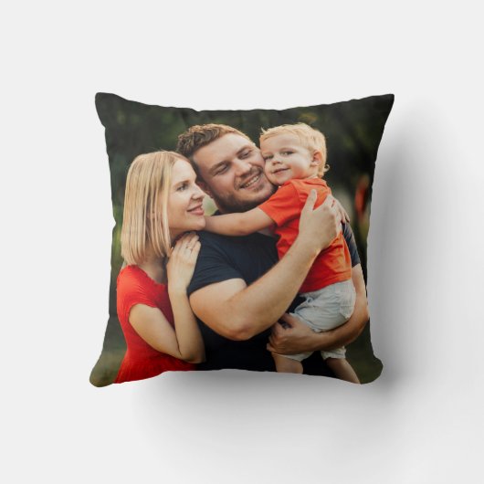 クリスマスホリデーズファミリー名フォトホリーすてき クッション (裏面)