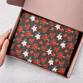 クリスマスホリデーズフェスティバルウィンターレッドピンクフローラ 薄葉紙