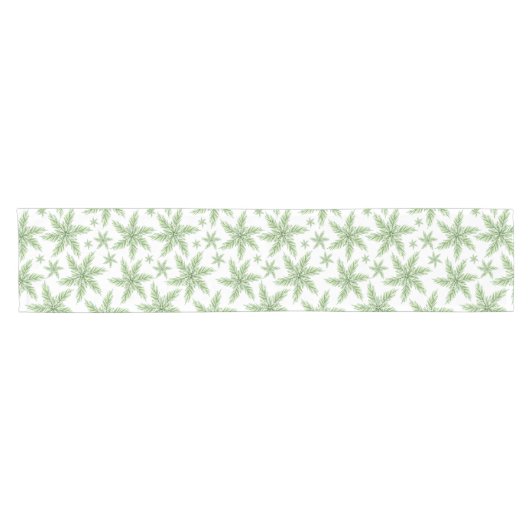 クリスマスホリデーズフェスティバルパインウィンターフローラ ショートテーブルランナー (横)