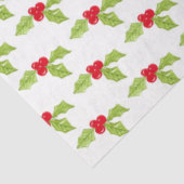 クリスマスホリデーズフェスティバルホリーツートーンパターン 薄葉紙 (詳細)