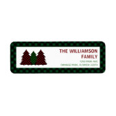 クリスマスホリデーズフェスティバル差出人住所ラベル ラベル (正面)