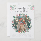 クリスマスホリデーズフォトカスタム ノートカード (正面)