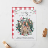 クリスマスホリデーズフォトカスタム ノートカード (正面/裏面インサイチュ)