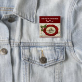 クリスマスホリデーズボタンピン 缶バッジ (インサイチュ)