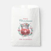 クリスマスホリデーズリースレッドカーマッチング フェイバーバッグ (正面)