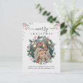 クリスマスホリデーズレッドベリーの写真 シーズンポストカード (スタンド正面)